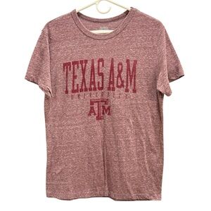 Texas A&M University T Shirt Women Medium Maroon Aggies Graphic Tee